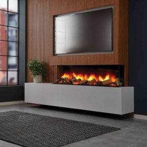 Polaris 1600e media wall no led with quartered logs 1