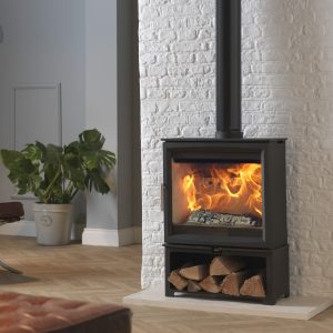Fireline Woodtec 5KW Extra Wide on Log Store